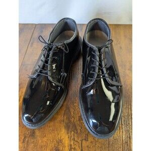 Altama Mens Dress Shoes Black High Gloss Patent Military Tuxedo Sz 8